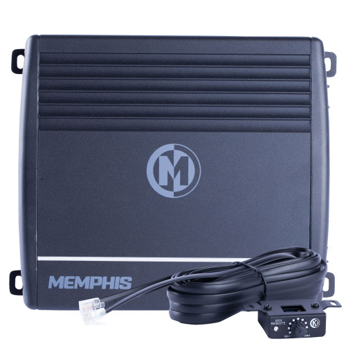 Memphis Audio SRX500D.1 Street Reference Series Mono Subwoofer Amplifier 500 Watts RMS @ 2 Ω  Remote Bass Knob Included - Used Acceptable