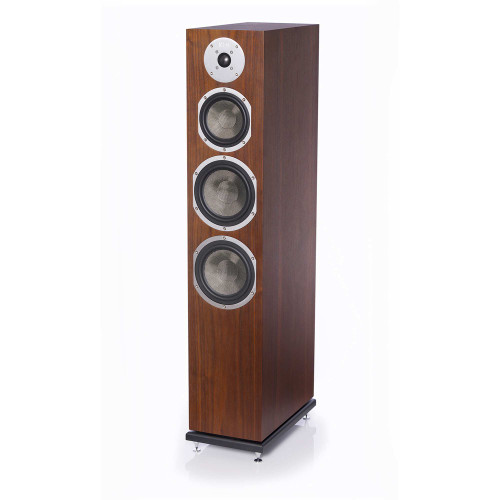 KLH Kendall Floorstanding Loudspeaker, 3-Way Bass Reflex with Woven Kevlar Drivers - American Walnut, Sold Individually - Used Acceptable