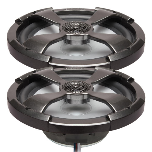 PowerBass XL-82SST - 8" Shallow Mount Coaxial Speakers with RGB LED, Powersports/Marine - Pair - Open Box