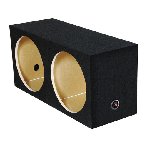 Qpower CS9008 Dual 15" Sealed Compact Subwoofer Box - Unloaded