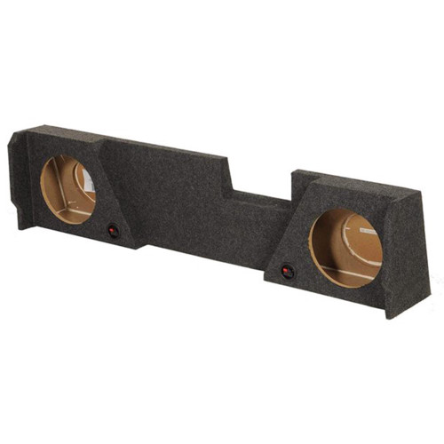 Qpower GMC122014DCAB Dual 12" Subwoofer Box for GM/Chevy 2014-2015 Double Cab - Unloaded
