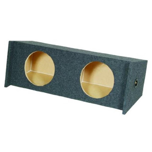 Qpower SUV12 Dual 12" Subwoofer Box Sealed for 3rd Row SUVs - Unloaded