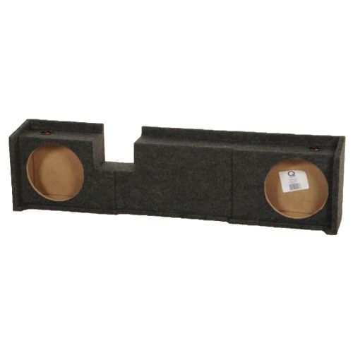 Qpower FORD10DF Dual 10" Subwoofer Box for Ford 2000-2003 F150 Xcab - Unloaded