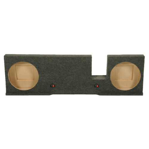 Qpower FORD122004 Dual 12" Subwoofer Box for Ford 2004-2008 F150 Xcab/Super Crew - Unloaded