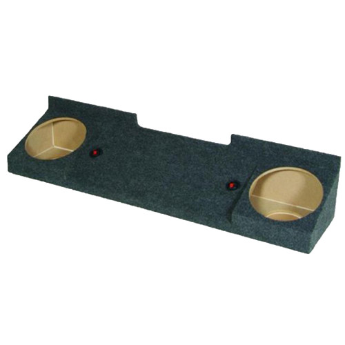 Qpower GMC12DFOLD Dual 12" Subwoofer Box for GM/Chevy 1988-1998 Xcab (Downfire) - Unloaded