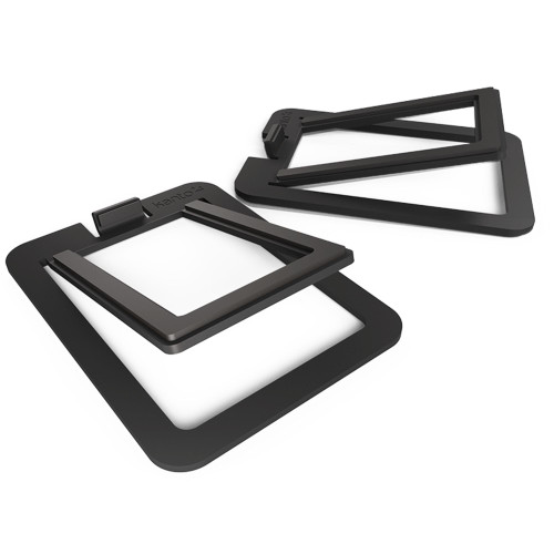 Kanto S2 Desk Top Speaker Stands Pair with 16 Degrees of Tilt & Foam, Black