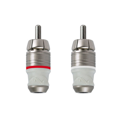 Connection BCP 100.1 Professional RCA connectors Platinum Plated, 2 pcs RED & 2 pcs WHITE