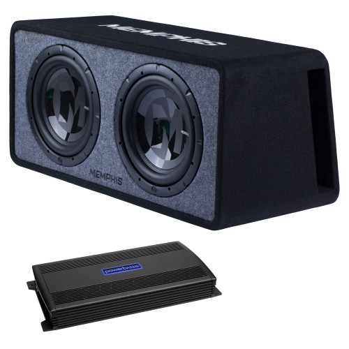 Memphis PRXE12D1 Dual 12" Loaded Enclosure compatible with ASA3 600.1D