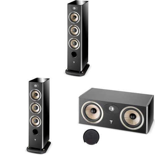 Focal ARIA 926 Black Tower Speaker Pair, and CC900 Black Center Speaker