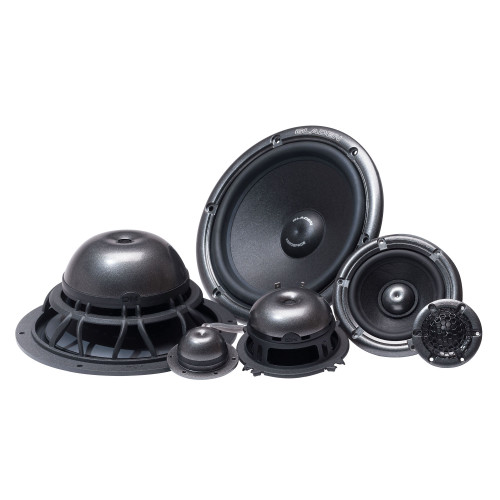 Gladen AEROSPACE-165.3-Active 6.5 Inch Audiophile 3-Way Active Component Speaker Kit