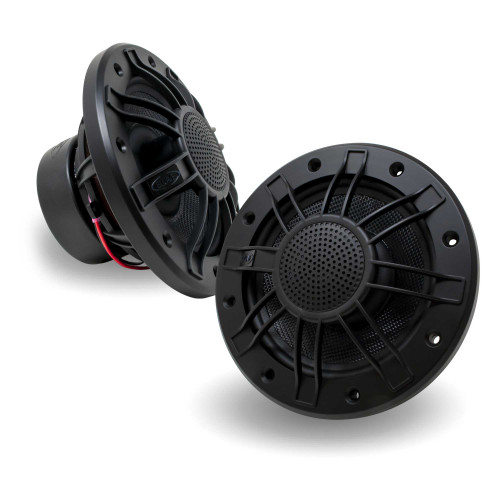 BLUAVE M7.0CX3-B 7" Marine Coaxial Speakers With MG70 Marine Grills In Black