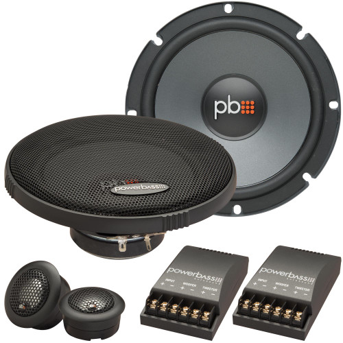 PowerBass OE-6C - 6.5" Component Speaker System - 2-Ohm - Pair - Used Very Good