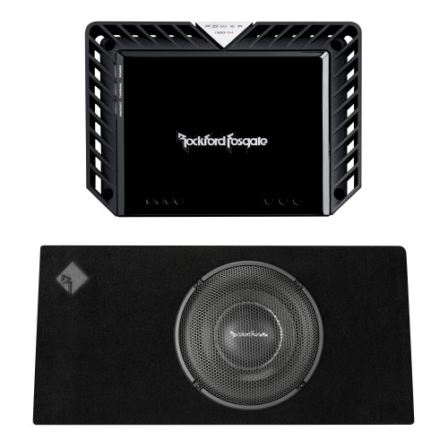 Rockford Fosgate - T1S-1X10 Power Series 10" Sub in a Sealed Enclosure with Punch Series P500X1BD Amplifier