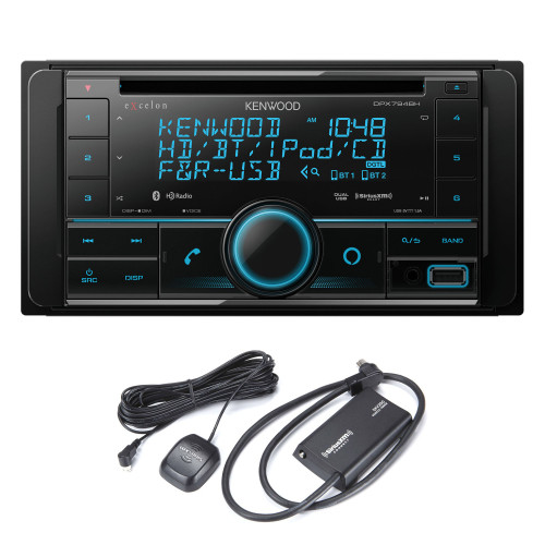 Kenwood DPX794BH CD Receiver with Bluetooth and HD Radio and SXV300v1 Sirius/XM Tuner