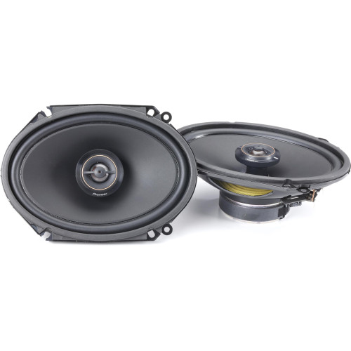 Pioneer TS-D68F - 6” x 8” - 2-way, 240w Max Power, 26mm Polyester Dome, Aramid Fiber IMPP Cone, Swivel Tweeter - Coaxial Speakers (pair) - Used Very Good