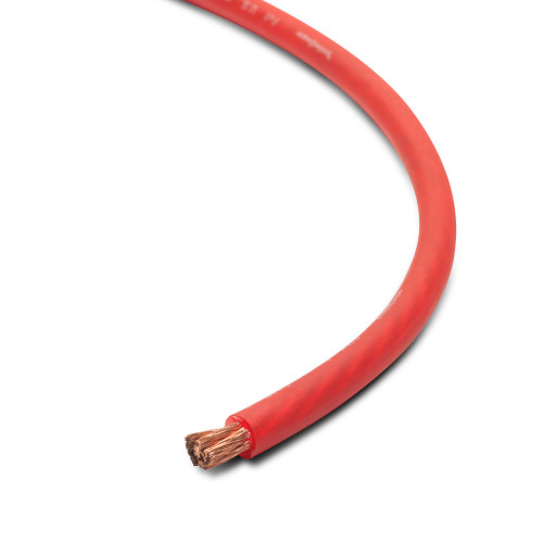Rockford Fosgate RFW4R 100 Ft Spool, 4 Awg Frosted Red Wire, Full Spec