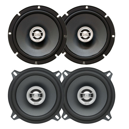 PowerBass OE-522 5.25" + OE-652 6.5" 2-Ohm Speakers - 1 Pair each