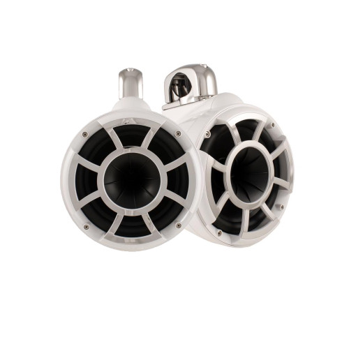 Wet Sounds REV 10 Fixed Clamp Tower Speakers - White (Pair) - Used Acceptable
