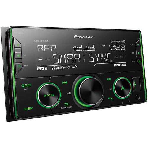 Pioneer MVH-S622BS - Double DIN Digital Media Receiver with Enhanced Audio Functions, Pioneer Smart Sync App Compatibility, MIXTRAX, Built-in Bluetooth, and SiriusXM-Ready - Used Good