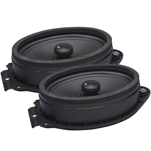 PowerBass OE692-GM - 6 x 9" Direct Fit - Compatible with GMC OEM Coaxial Speakers / 80Wmrs - 160Wmax - Pair - Used Good