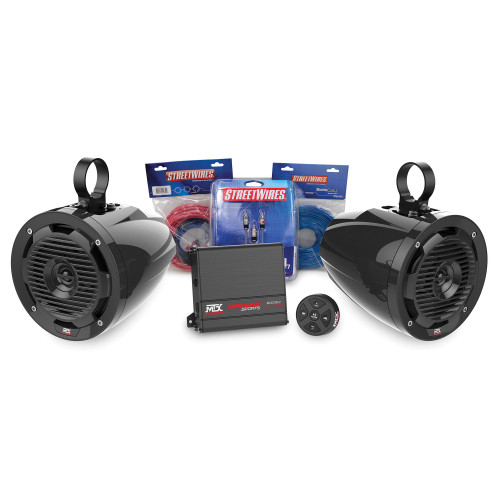 MTX Audio BORVKIT1 Universal UTV 2 Speaker Package With Bluetooth Controller - Used Very Good