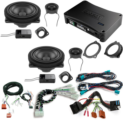 Audison Front Speakers, and Amplifier Bundle Compatible With 17-21 BMW 5 Series Limo/Sedan G30 Base Sound System