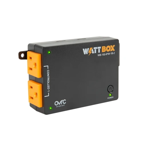 WattBox WB-150-IPW-1B-2 IP Power Controller (Ultra Compact) - 1 Controlled Bank, 2 Outlets
