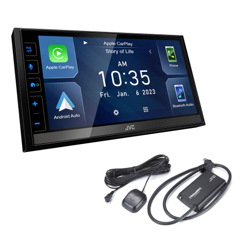 JVC KW-M780BT 6.8" Digital Media Receiver, Capacitive Touch Control Monitor, Apple CarPlay / Android Auto with SXV300v1 Satellite Radio Tuner