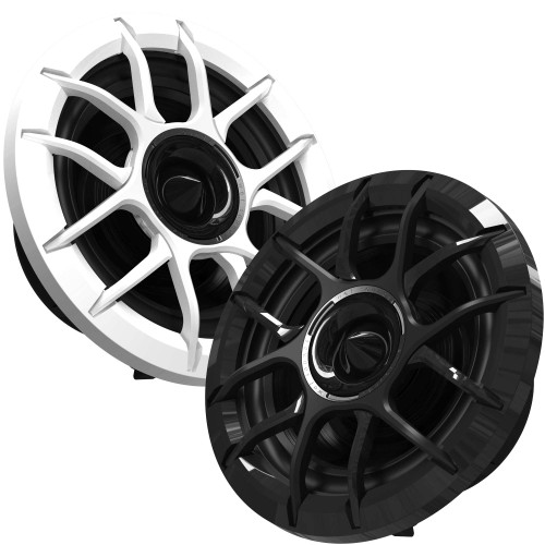 Wet Sounds ZERO-6-XZ 6.5" Neodymium Powersport & Marine Speakers with Horn-Loaded Titanium Tweeters, Pair, Compatible with 2014 + Harley Davidson Touring Models