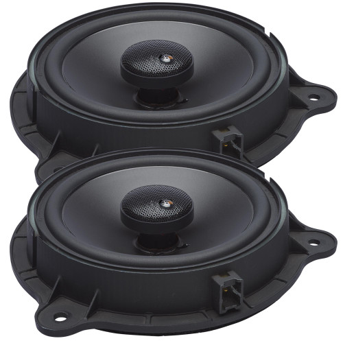 Powerbass OE652-NS2 6.5" 2Ω Direct Fit Premium OEM Replacement Coaxial Speakers Compatible with Select Nissan Vehicles