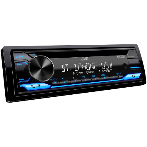 JVC KD-T710BT - CD Receiver featuring Bluetooth, Front USB, AUX, Amazon Alexa