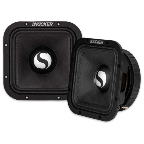 Kicker 48ST7MR4 7" Street Series Square Mid-Bass, Pair, 4ohm