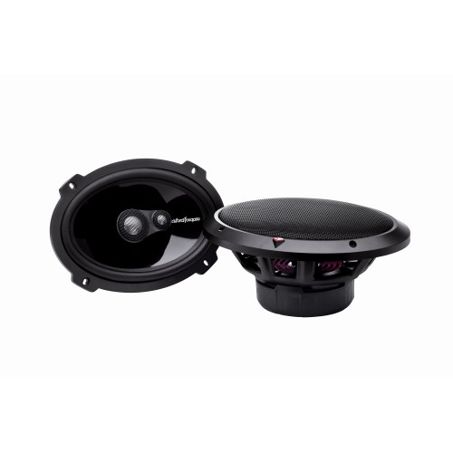 Rockford Fosgate T1693 6x9” Full Range 3-Way- 100 Watts Rms, 200 Watts Peak, Grilles Included - Used Good