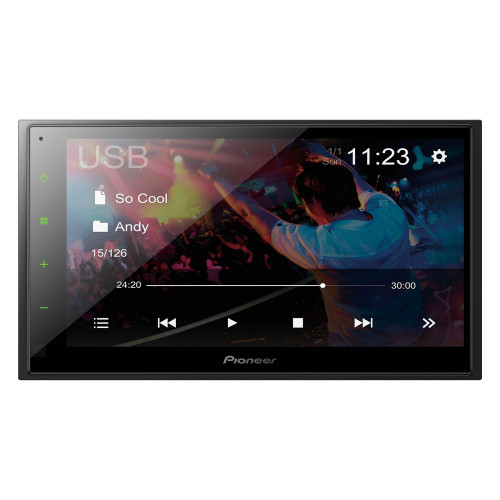 Pioneer DMH-341EX 6.8" Touchscreen, Bluetooth, Back-up Camera Ready - Digital Media Receiver Compatible with Amazon Alexa when Paired with Pioneer Vozsis App - Used Good