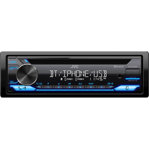 JVC KD-TD72BT CD Receiver featuring Bluetooth / USB / 13-Band EQ / JVC Remote App Compatibility - Open Box