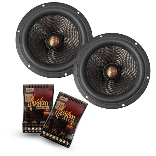 Illusion Audio C6CX 6.5" Carbon Series Coaxial Speaker Kit - Pair