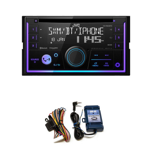 JVC KW-R950BTS 2-DIN CD Receiver BT/USB/SiriusXM/Amazon Alexa/13-Band EQ / Variable-Color Illumination with SWI-RC Steering Wheel Interface