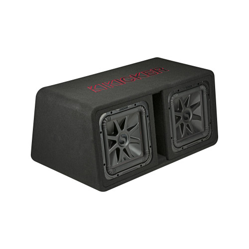 Kicker 45DL7R122-UVG Dual 12" L7R 2-Ohm Loaded Vented Enclosure - 1200 Watts RMS - Used Very Good