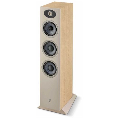 Focal Theva N°2 - 3-Way Floorstanding Loudspeakers with 5-Inch Drivers, Sold Individually, Light Wood - FTHEVAN2LW