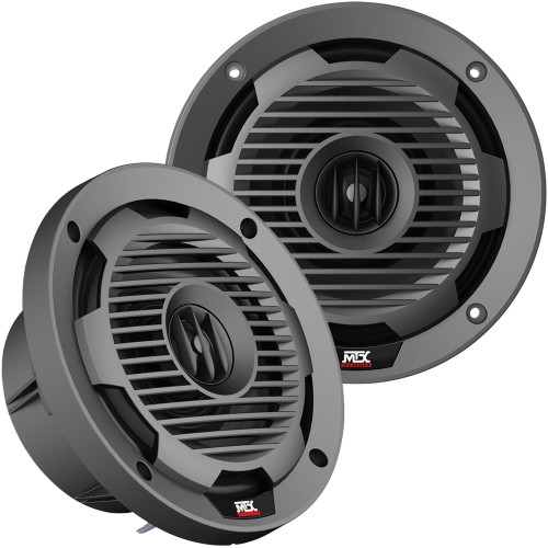 MTX Audio WET65-C Wet Series 6.5" 65W RMS 4Ω Coaxial Speaker Pair - Charcoal - Used Very Good