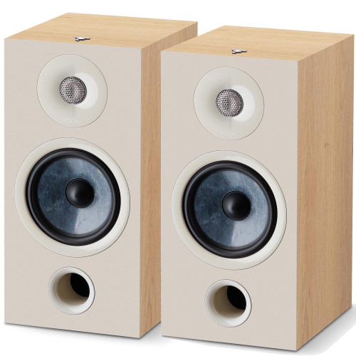 Focal Chora 806 2-way bass reflex bookshelf speakers, Light Wood - Open Box