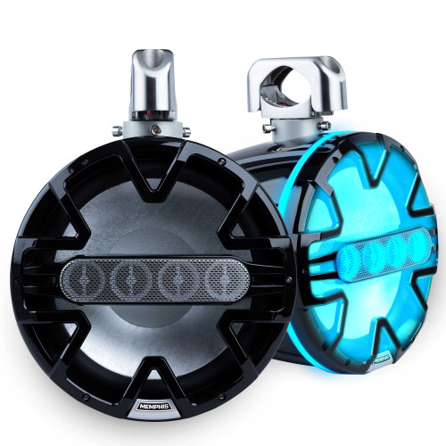 Memphis Audio MM105TB 10" Tower Speakers with Advanced Tower Array Construction and Swivel Mount Brackets - Black, Pair