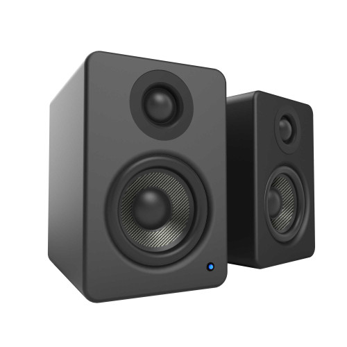 Kanto YU2MB YU2 Onyx Powered Desktop Speakers with Built-In Soundcard, Pair, Matte Black - Used, Open Box