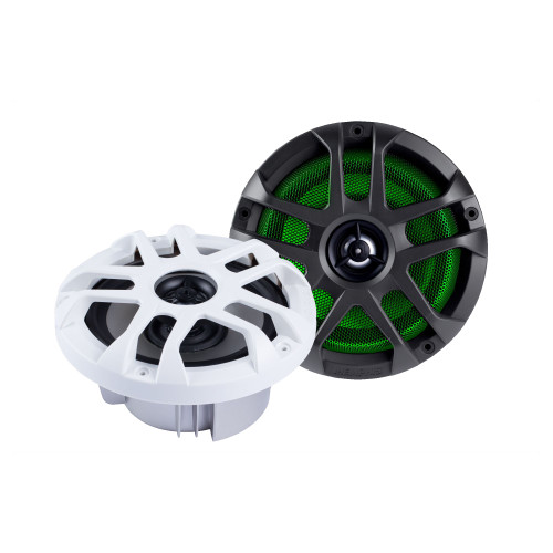 Memphis Audio MXA60L MXA 6.5" Marine Grade Coaxial Speakers w/RGB LED - Pair - Used Good