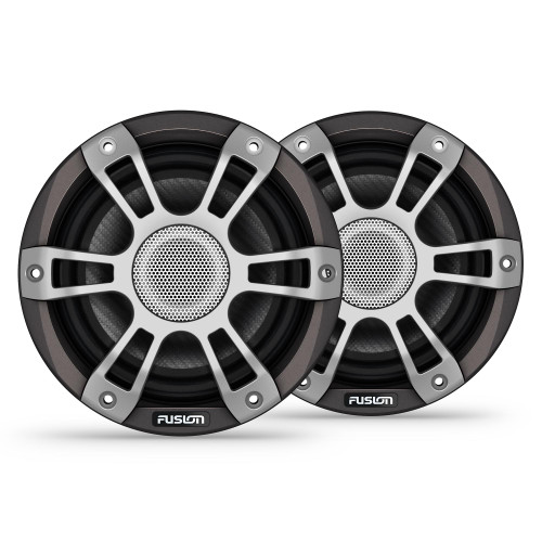 Fusion SG-F653SPG Signature Series 3i 6.5" 230-watt Coaxial Sports Marine Speakers (Pair) - Gray - Used, Open Box