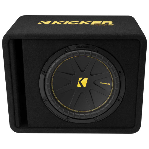 Kicker 50VCWC122 CompC 12-inch Subwoofer in Vented Enclosure, 2