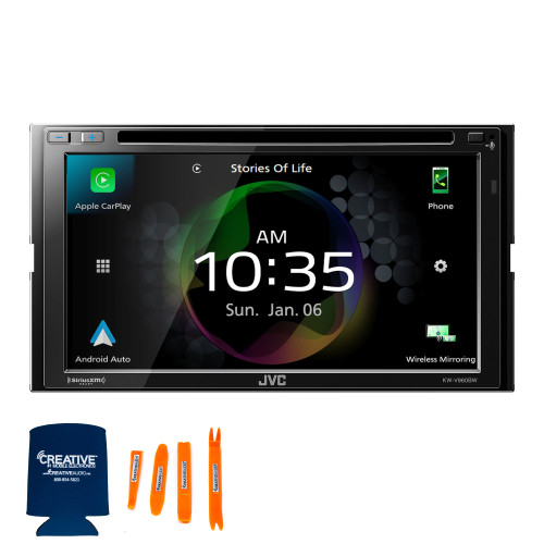 JVC KW-V960BW Works with Wireless CarPlay, Wireless Android Auto