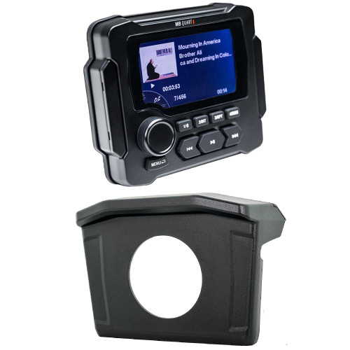 Stinger SPXRNGDASH 13-18 Polaris Ranger Radio Mounting Kit and MB Quart GMR-LED Waterproof Radio