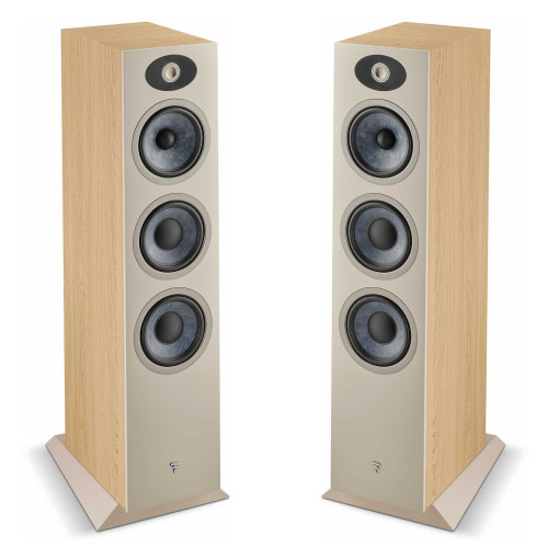 Focal Theva N°3-D - Dolby Atmos® Compatible 3-Way Floorstanding Loudspeakers, Light Wood (Pair)