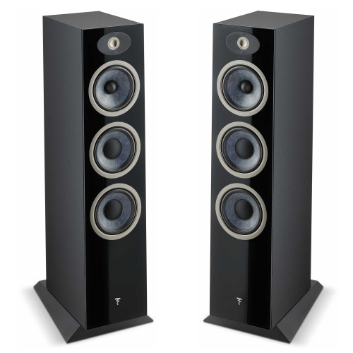 Focal Theva N°3-D - Dolby Atmos® Compatible 3-Way Floorstanding Loudspeakers, Black (Pair)